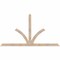 Ekena Millwork Richland Smooth Timber Gable Bracket, Douglas Fir, 84"W x 45"H x 3 1/2"D x 3 1/2"F, 13/12 Pitch GBW084X45X0404RIC00SDF - alternate 1